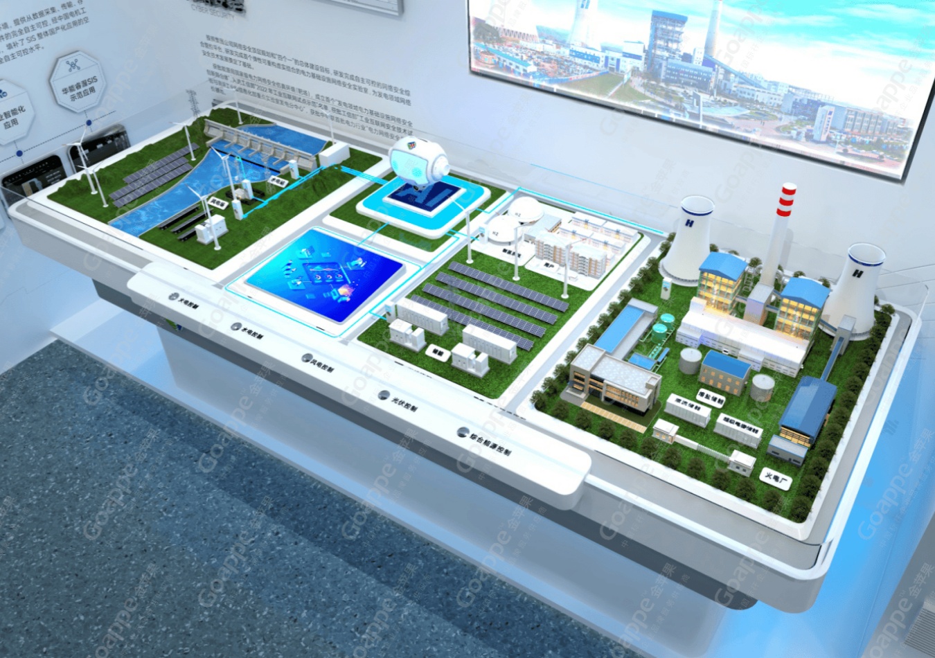 3D打印再应用华能智能可控沙盘模型高度还原!